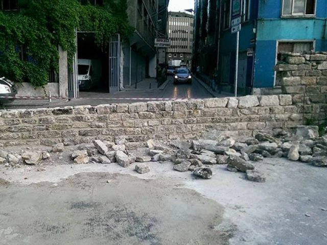 Marmaray Sirkeci Tarihi Duvarın Onarımı